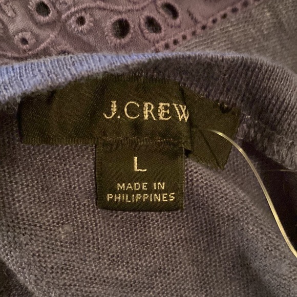 J.Crew Linen Flutter Sleeve Tee In Arctic Ocean size Large
NEW - Picture 4 of 4